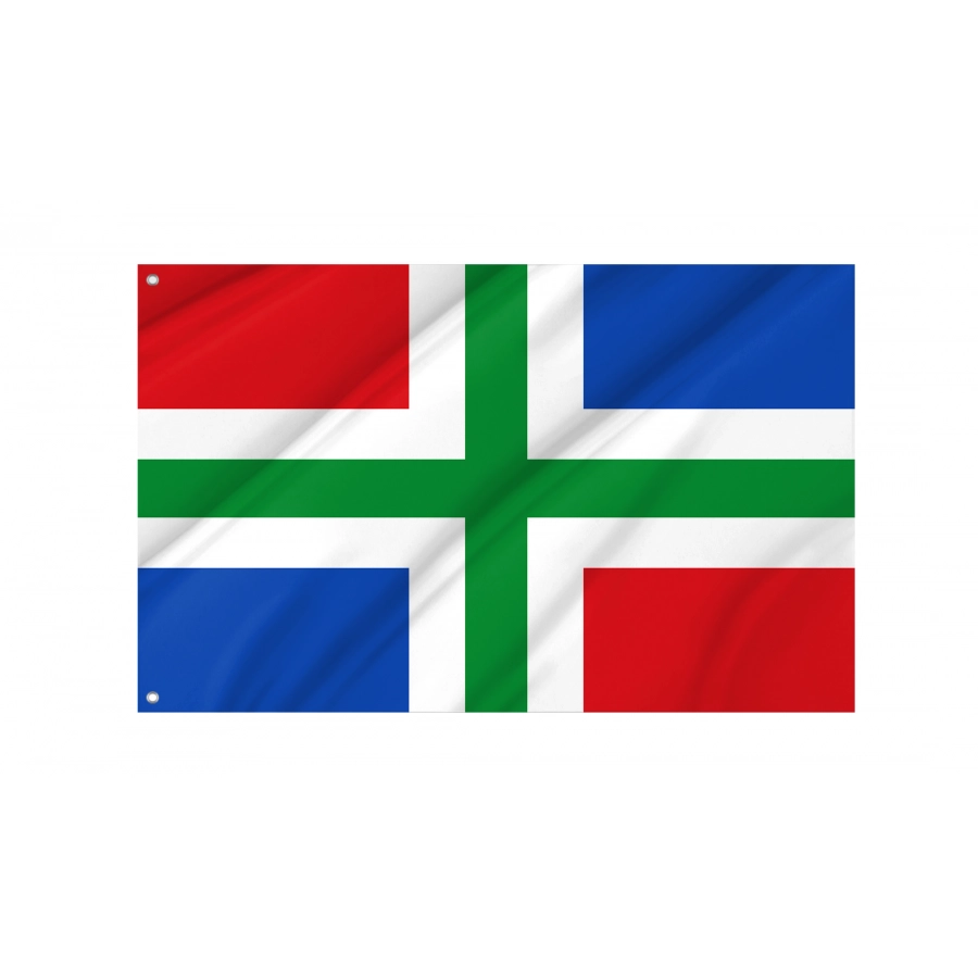 Flag of Groningen, Patriotic Flags, Unique Design Print, Flags for Indoor & Outdoor Use
