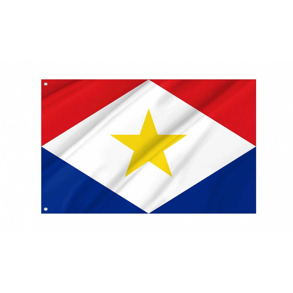 Saba Flag for Indoor & Outdoor Use
