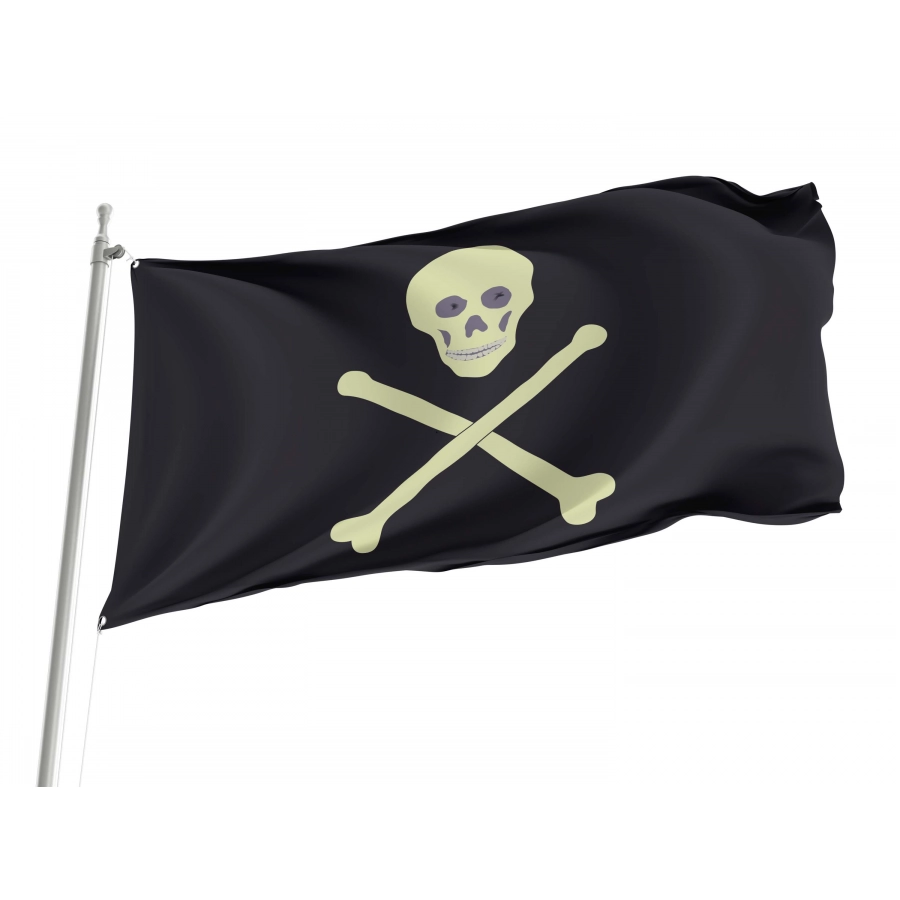 19th Century Barbary Pirate Flag, PIRATE01