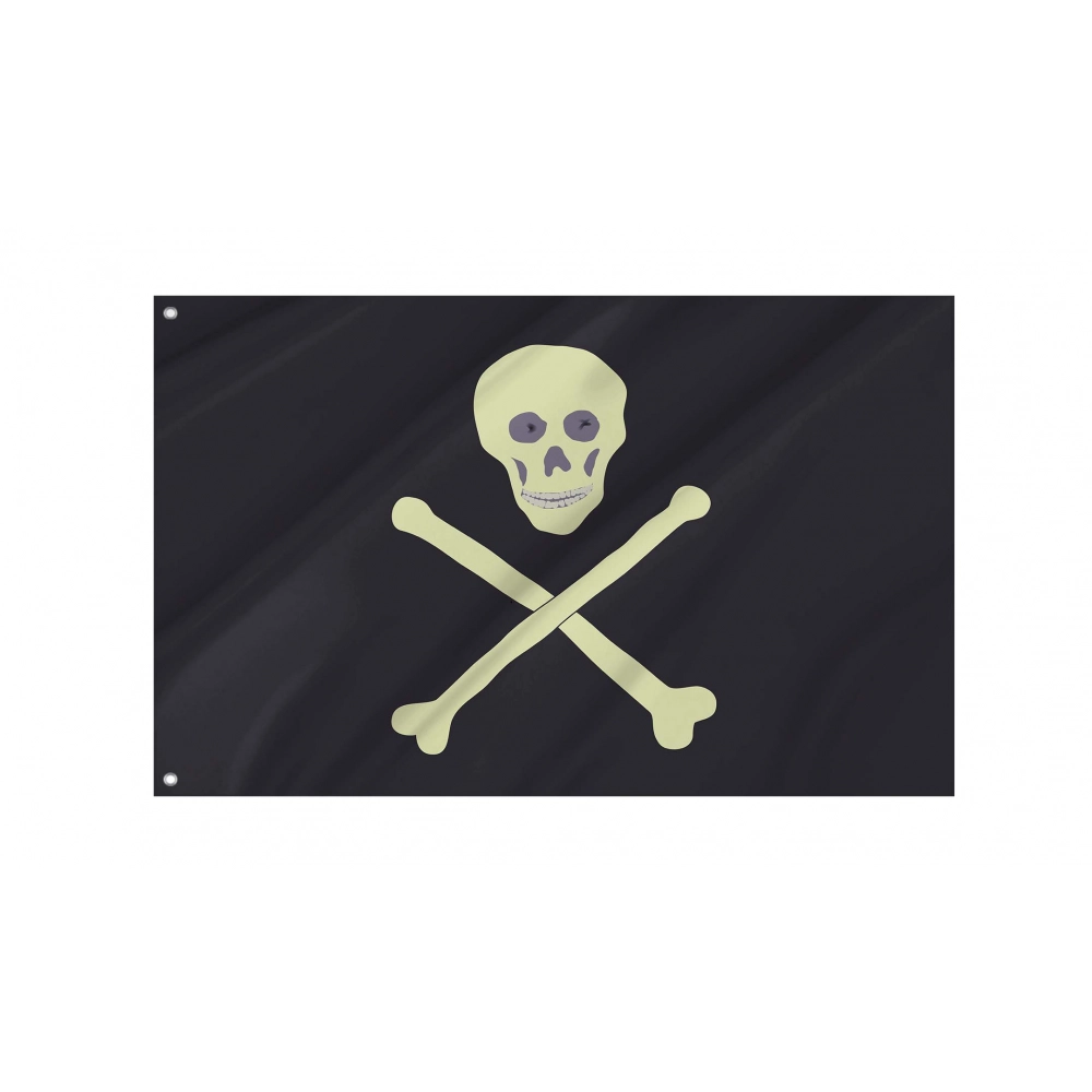 19th Century Barbary Pirate Flag for Indoor & Outdoor Use 19th Century Barbary Pirate Flag for Indoor & Outdoor Use
