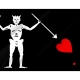 Pirate Flag of Blackbeard (Edward Teach) for Indoor & Outdoor Use - Imagine 2
