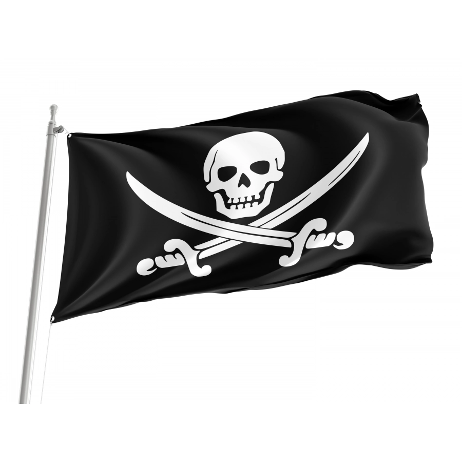 The Jolly Roger Flag of John Calico Jack Rackham, Flags for Indoor & Outdoor Use