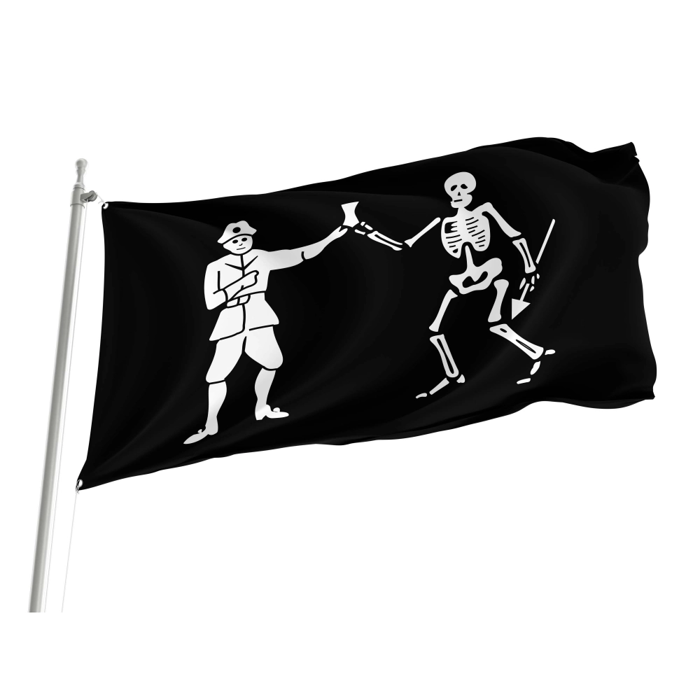 Bartholomew Roberts Pirate Flag for Indoor & Outdoor Use Bartholomew Roberts Pirate Flag for Indoor & Outdoor Use