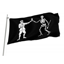 Bartholomew Roberts Pirate Flag for Indoor & Outdoor Use
