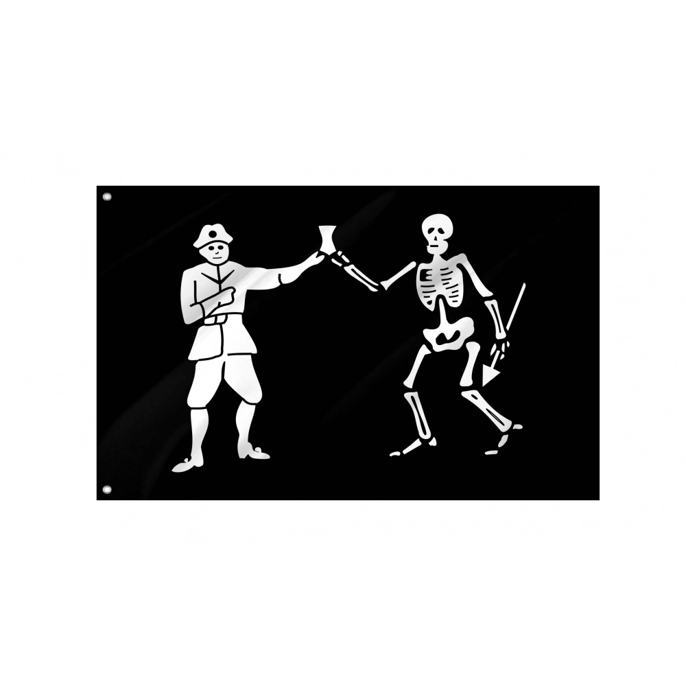 Bartholomew Roberts Pirate Flag for Indoor & Outdoor Use Bartholomew Roberts Pirate Flag for Indoor & Outdoor Use