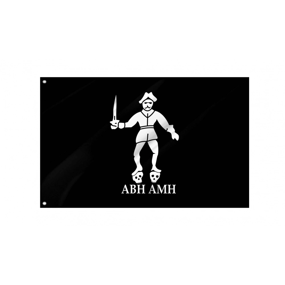 Pirate Bartholomew Roberts Flag for Indoor & Outdoor Use