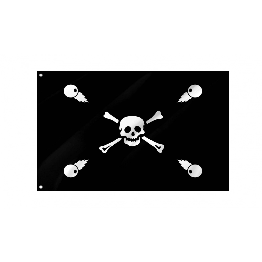 Captain Jean Adrian Pirate Flag for Indoor & Outdoor Use Captain Jean Adrian Pirate Flag for Indoor & Outdoor Use