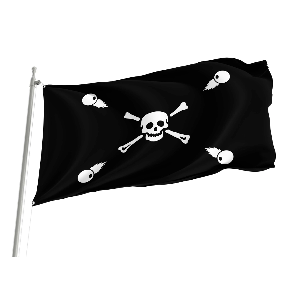 Captain Jean Adrian Pirate Flag for Indoor & Outdoor Use Captain Jean Adrian Pirate Flag for Indoor & Outdoor Use