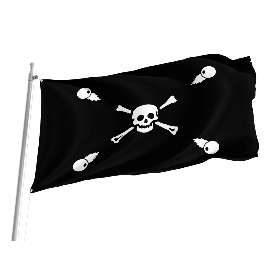 Captain Jean Adrian Pirate Flag for Indoor & Outdoor Use, PIRATE30