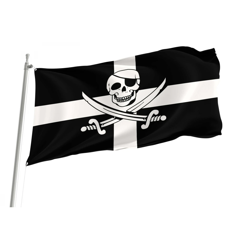 Cornwall Pirate Flag for Indoor & Outdoor Use, PIRATE40