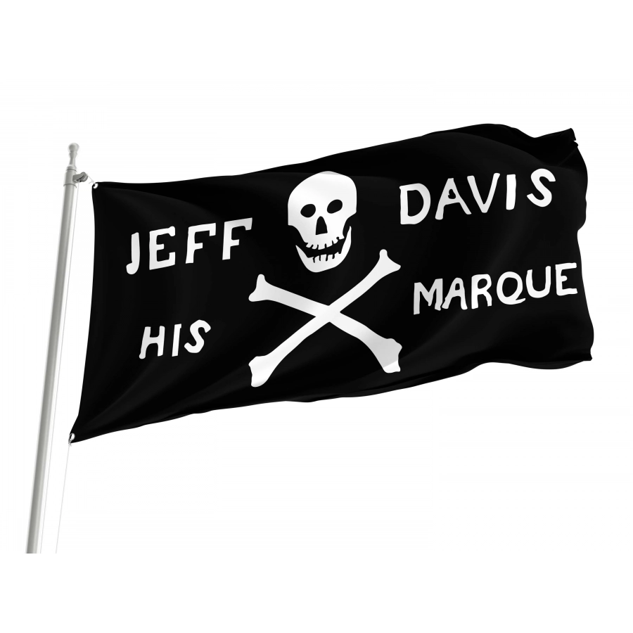Jeff Davis His Marque Flag for Indoor & Outdoor Use, PIRATE36