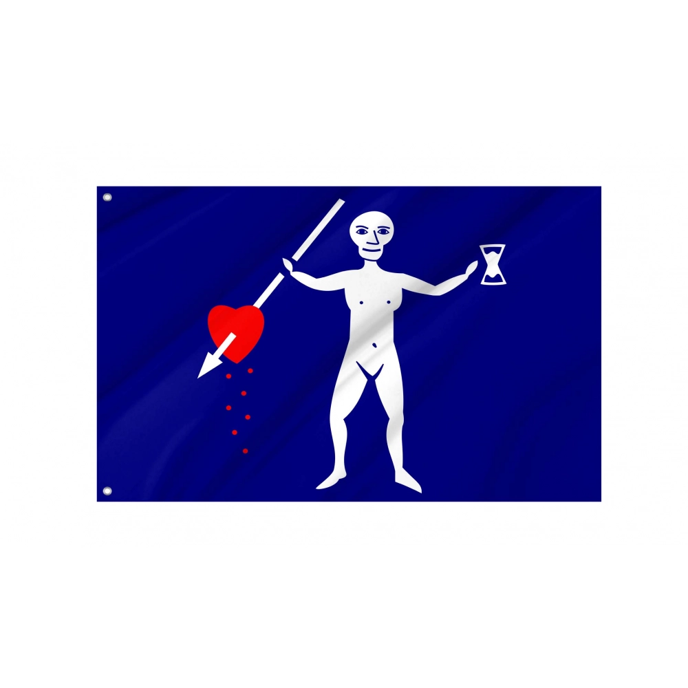 Jolly Roger pirate flag of Charles Harris for Indoor & Outdoor Use