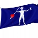 Jolly Roger pirate flag of Charles Harris for Indoor & Outdoor Use - Imagine 1