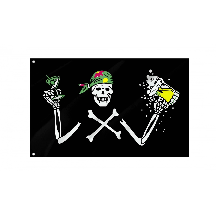 Pirate Beer Flag for Indoor & Outdoor Use, PIRATE34