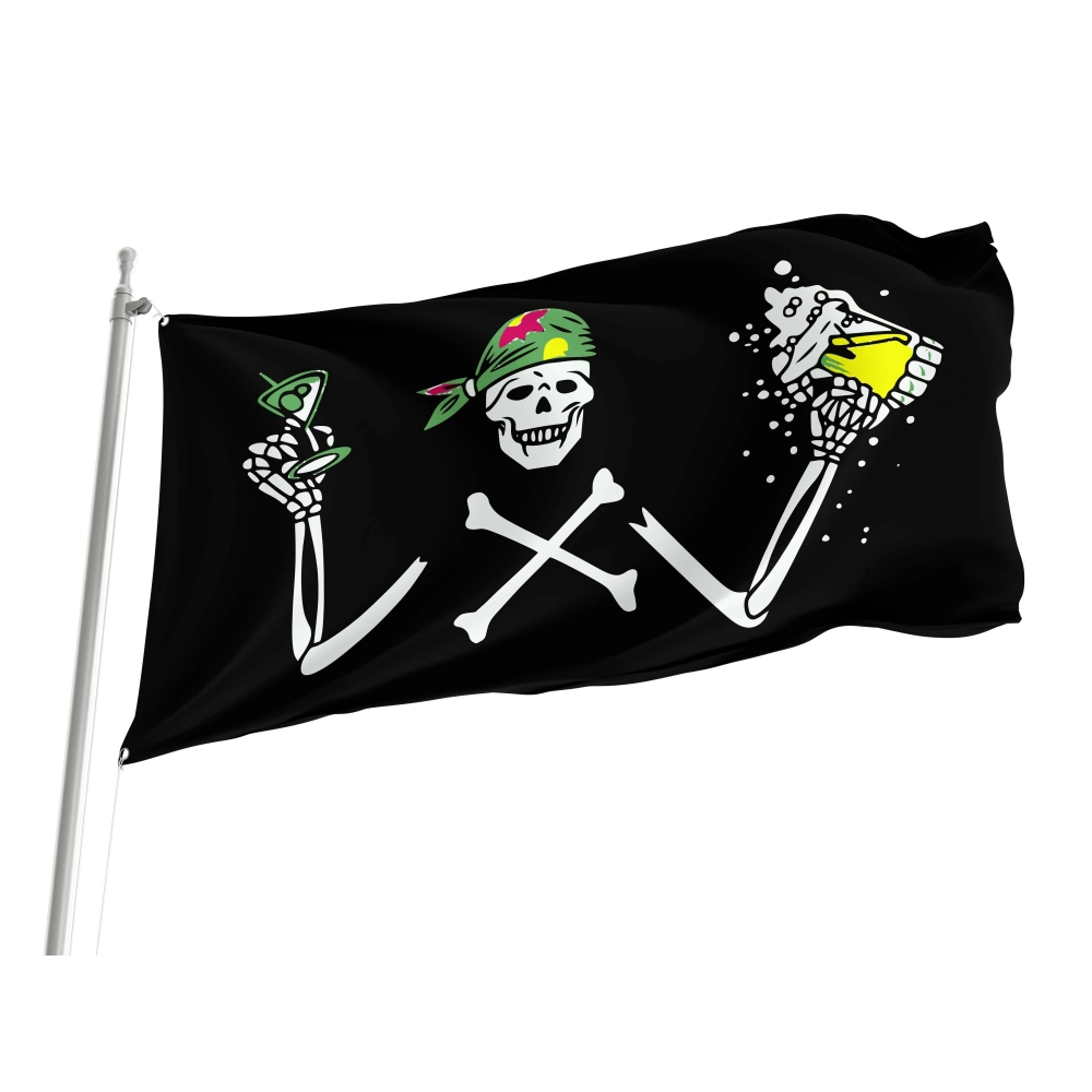 Pirate Beer Flag for Indoor & Outdoor Use