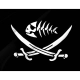 Pirate Fish Flag with Swords for Indoor & Outdoor Use - Imagine 2