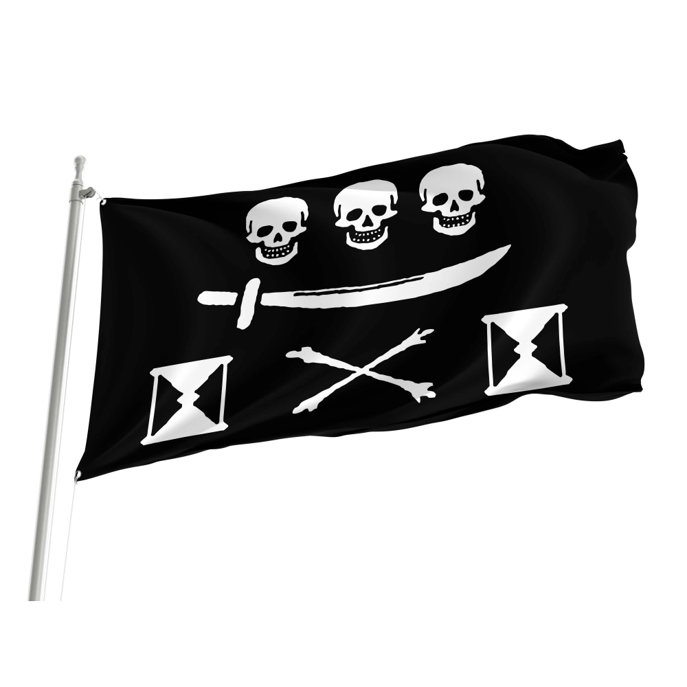 Pirate flag of Jean Thomas Dulaien for Indoor & Outdoor Use