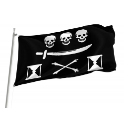 Pirate flag of Jean Thomas Dulaien for Indoor & Outdoor Use