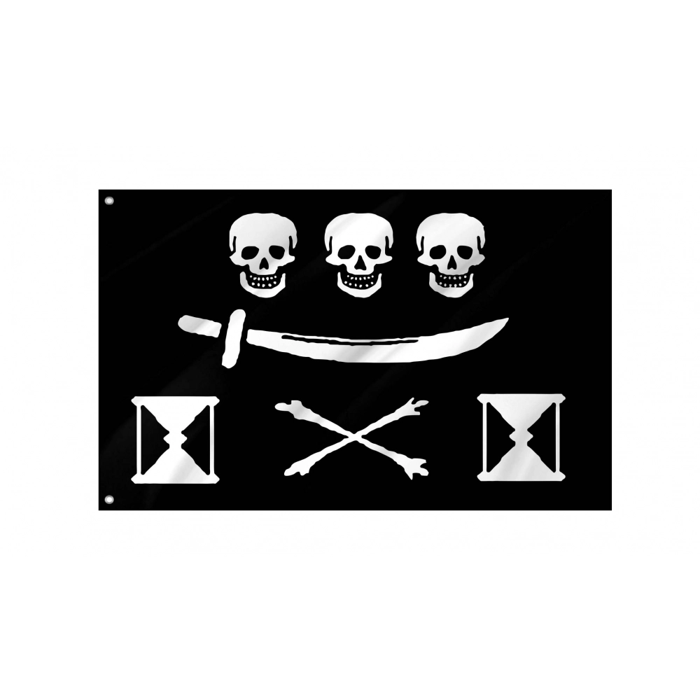 Pirate flag of Jean Thomas Dulaien for Indoor & Outdoor Use