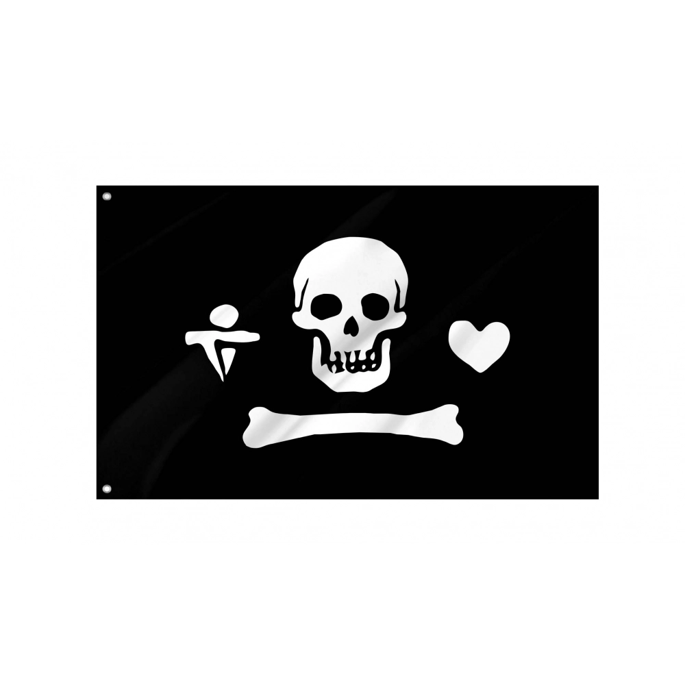 Pirate Flag of Stede Bonnet for Indoor & Outdoor Use