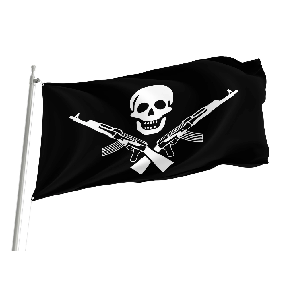 Somali pirates Jolly Roger Flag for Indoor & Outdoor Use