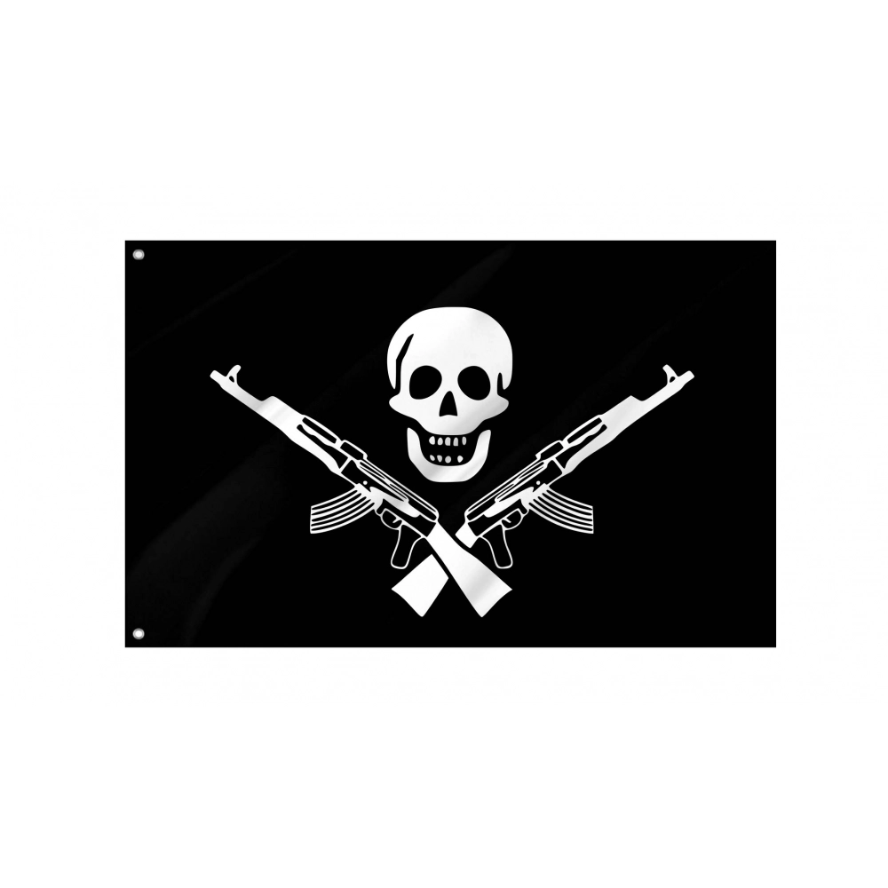 Somali pirates Jolly Roger Flag for Indoor & Outdoor Use