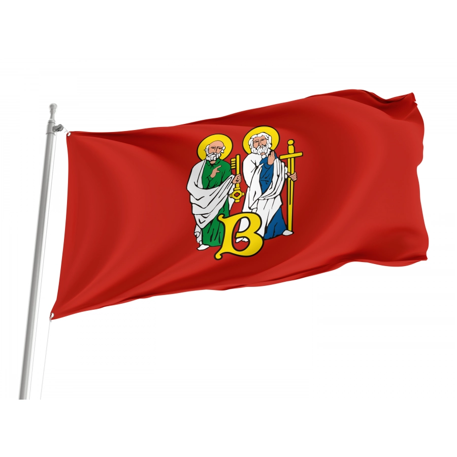 Flag Of Biecz, Patriotic Flags, Unique Design Print, Flags For Indoor & Outdoor Use - High Quality Poland for Indoor and Outdoor Use