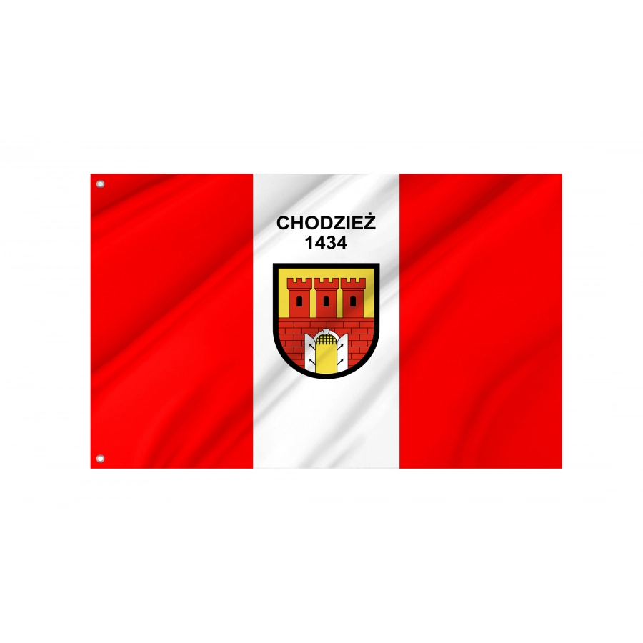 Flag Of Chodziezy, Patriotic Flags, Unique Design Print, Flags For Indoor & Outdoor Use - High Quality Poland for Indoor and Outdoor Use