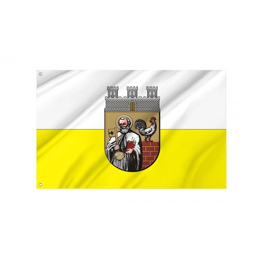 Flag Of Duszniki-Zdroj, Patriotic Flags, Unique Design Print, Flags For Indoor & Outdoor Use - High Quality Poland for Indoor and Outdoor Use