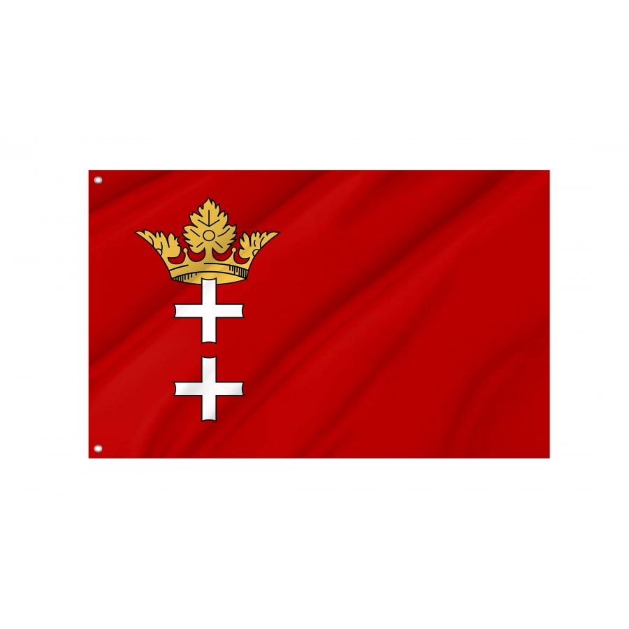 Flag Free City Of Danzig, Patriotic Flags, Unique Design Print, Flags For Indoor & Outdoor Use - High Quality Poland for Indoor and Outdoor Use