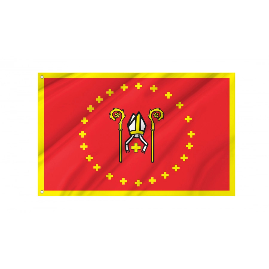 Flag Of Krzywin, Patriotic Flags, Unique Design Print, Flags For Indoor & Outdoor Use - High Quality Poland for Indoor and Outdoor Use