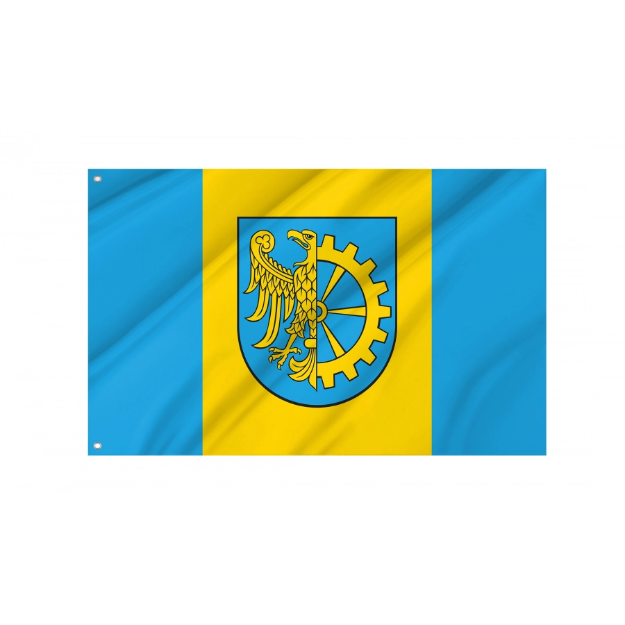 Flag Of Kuznia Raciborska, Patriotic Flags, Unique Design Print, Flags For Indoor & Outdoor Use - High Quality Poland for Indoor and Outdoor Use