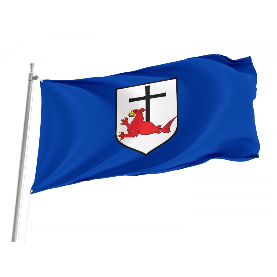 Flag Of Leba, Patriotic Flags, Unique Design Print, Flags For Indoor & Outdoor Use - High Quality Poland for Indoor and Outdoor Use