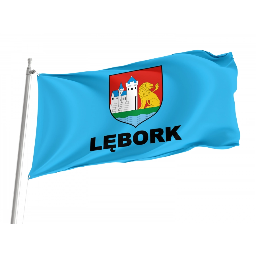 Flag Of Lebork, Patriotic Flags, Unique Design Print, Flags For Indoor & Outdoor Use - High Quality Poland for Indoor and Outdoor Use