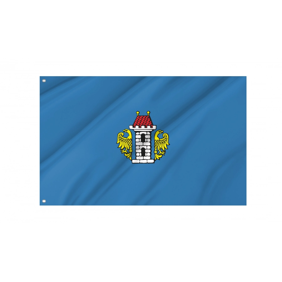 Flag Of Oswiecim, Patriotic Flags, Unique Design Print, Flags For Indoor & Outdoor Use - High Quality Poland for Indoor and Outdoor Use