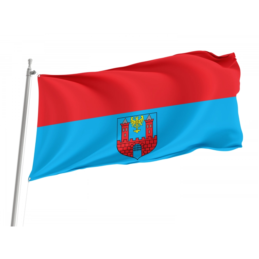 Flag Of Prudnik, Patriotic Flags, Unique Design Print, Flags For Indoor & Outdoor Use - High Quality Poland for Indoor and Outdoor Use