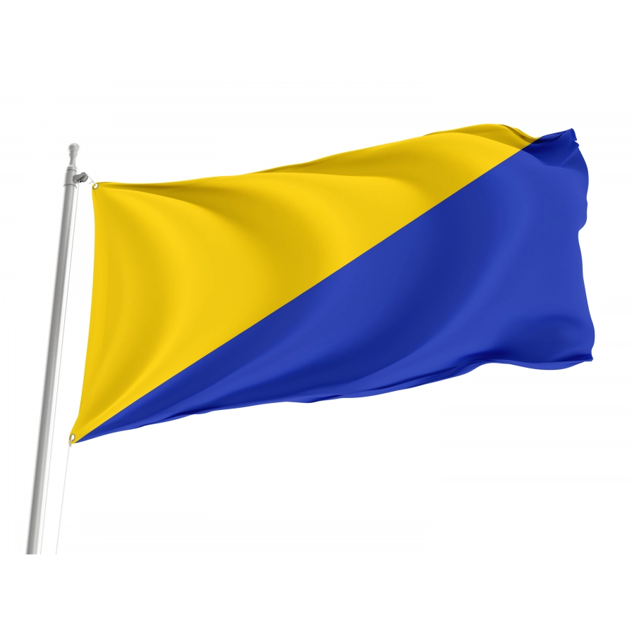 Flag Of Ruda Slaska, Patriotic Flags, Unique Design Print, Flags For Indoor & Outdoor Use - High Quality Poland for Indoor and Outdoor Use