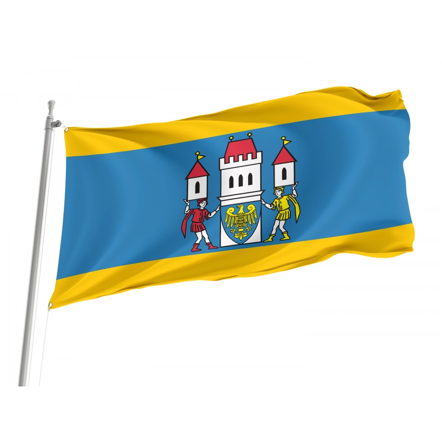Flag Of Skoczow, Patriotic Flags, Unique Design Print, Flags For Indoor & Outdoor Use - High Quality Poland for Indoor and Outdoor Use