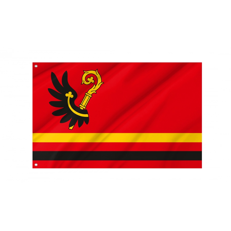 Flag Of Wabrzezno, Patriotic Flags, Unique Design Print, Flags For Indoor & Outdoor Use - High Quality Poland for Indoor and Outdoor Use