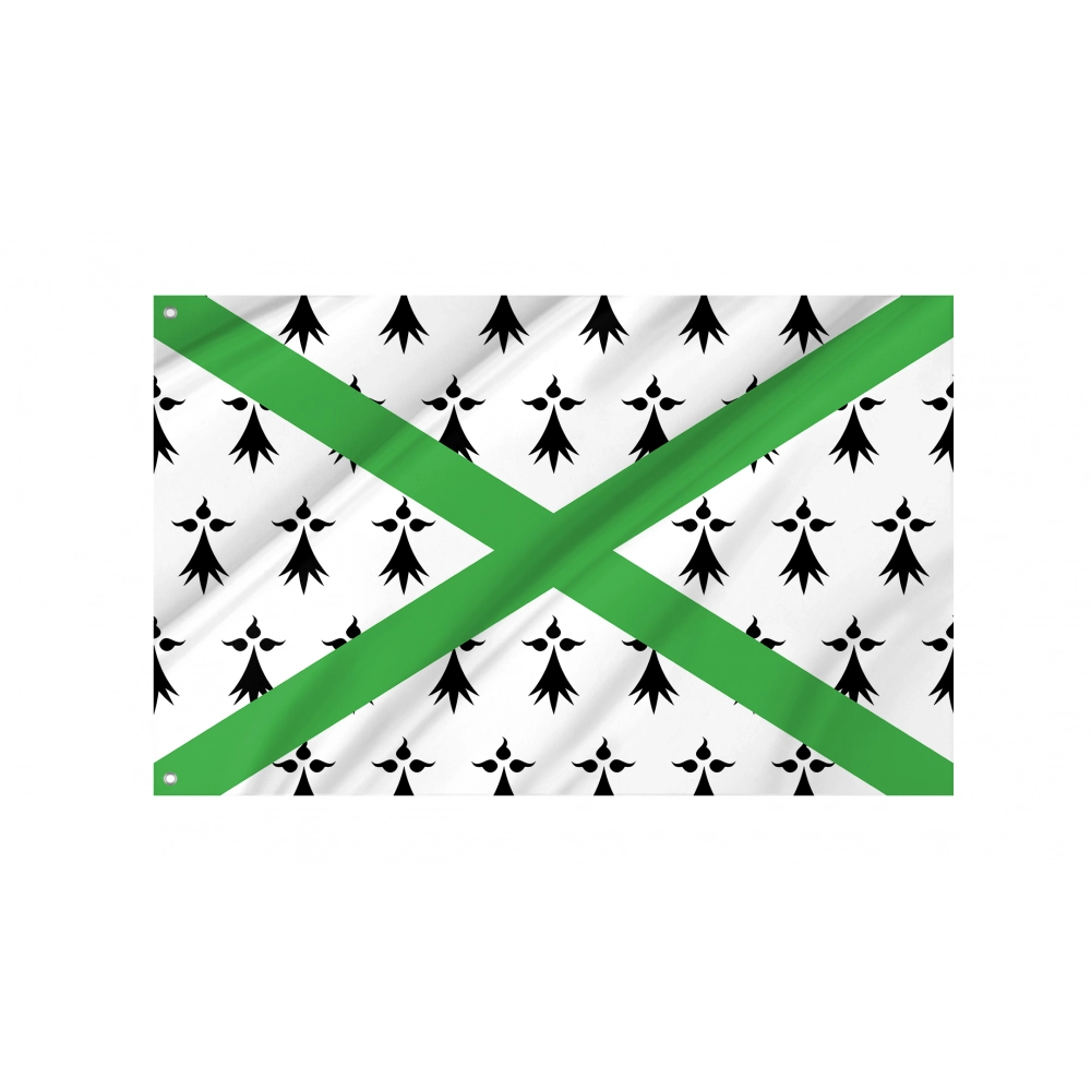 Breton Regionalist Union Flag for Indoor & Outdoor Use Breton Regionalist Union Flag for Indoor & Outdoor Use