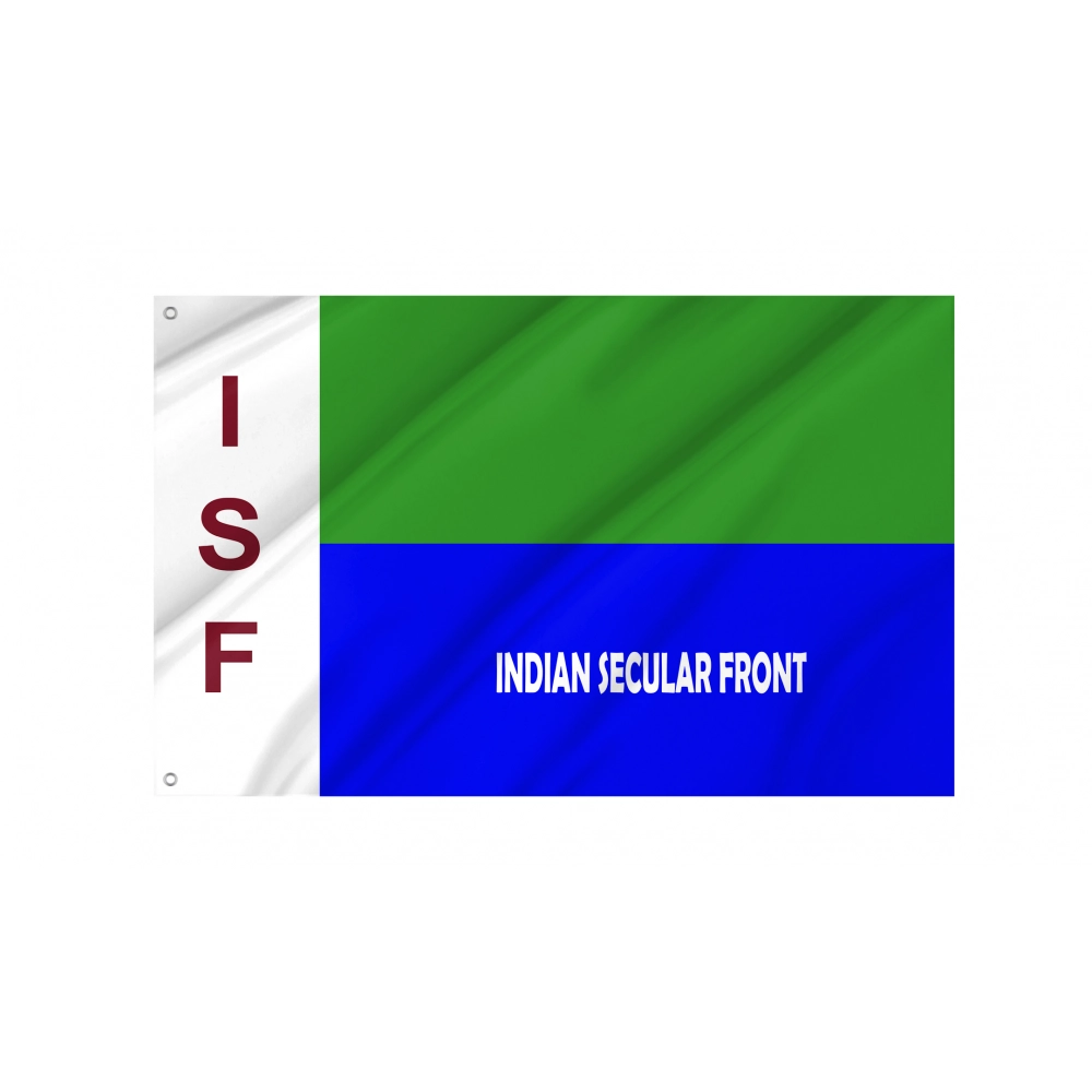 ISF, Indian Secular Front Flag for Indoor & Outdoor Use