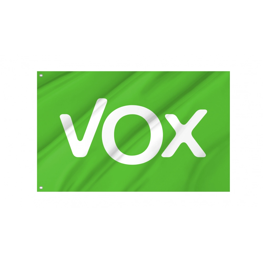 VOX a Conservative Political Party in Spain Flag for Indoor & Outdoor Use