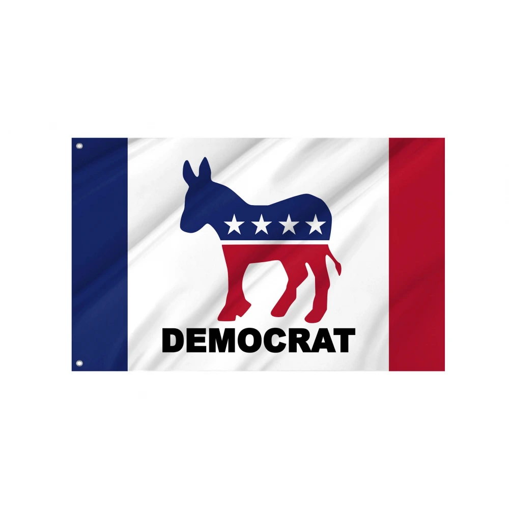 Democrat Donkey Party Flag for Indoor & Outdoor Use