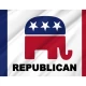Republican Elephant Flag for Indoor & Outdoor Use - Imagine 2