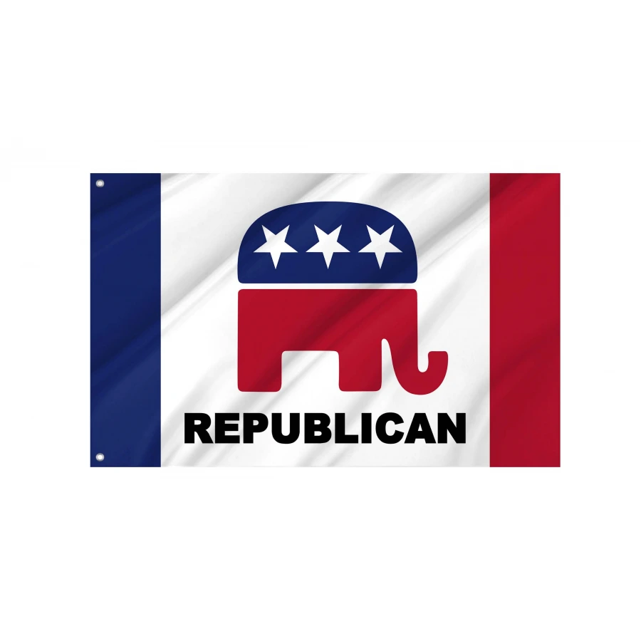 Republican Elephant Flag for Indoor & Outdoor Use, POLITICAL15