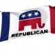 Republican Elephant Flag for Indoor & Outdoor Use - Imagine 1