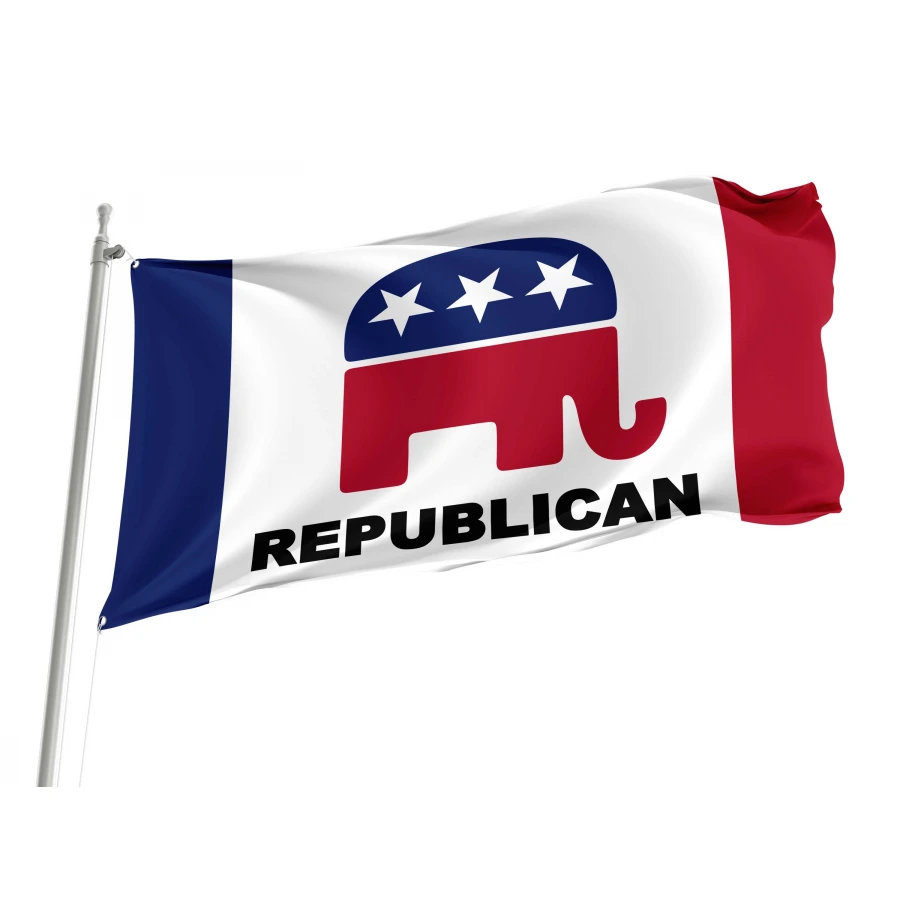 Republican Elephant Flag for Indoor & Outdoor Use, POLITICAL15