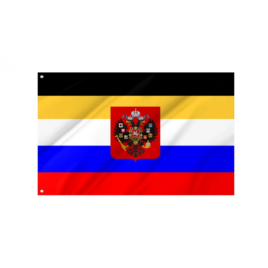 Flag Of Russia Combined Tricolor With Imperial Coat Of Arms, Patriotic Flags, Unique Design Print, Flags For Indoor & Outdoor Use - High Quality Russia for Indoor and Outdoor Use