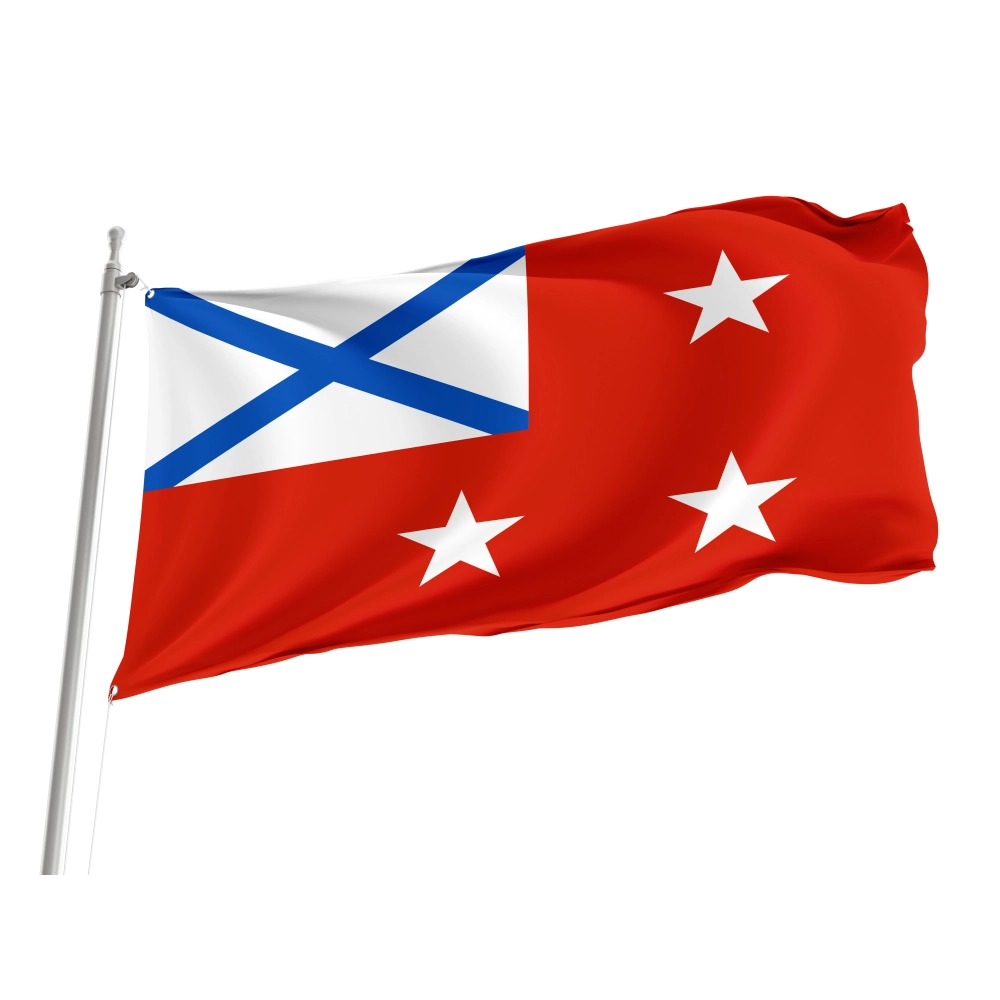 Fleet Commanders 2000 Russia Flag for Indoor & Outdoor Use