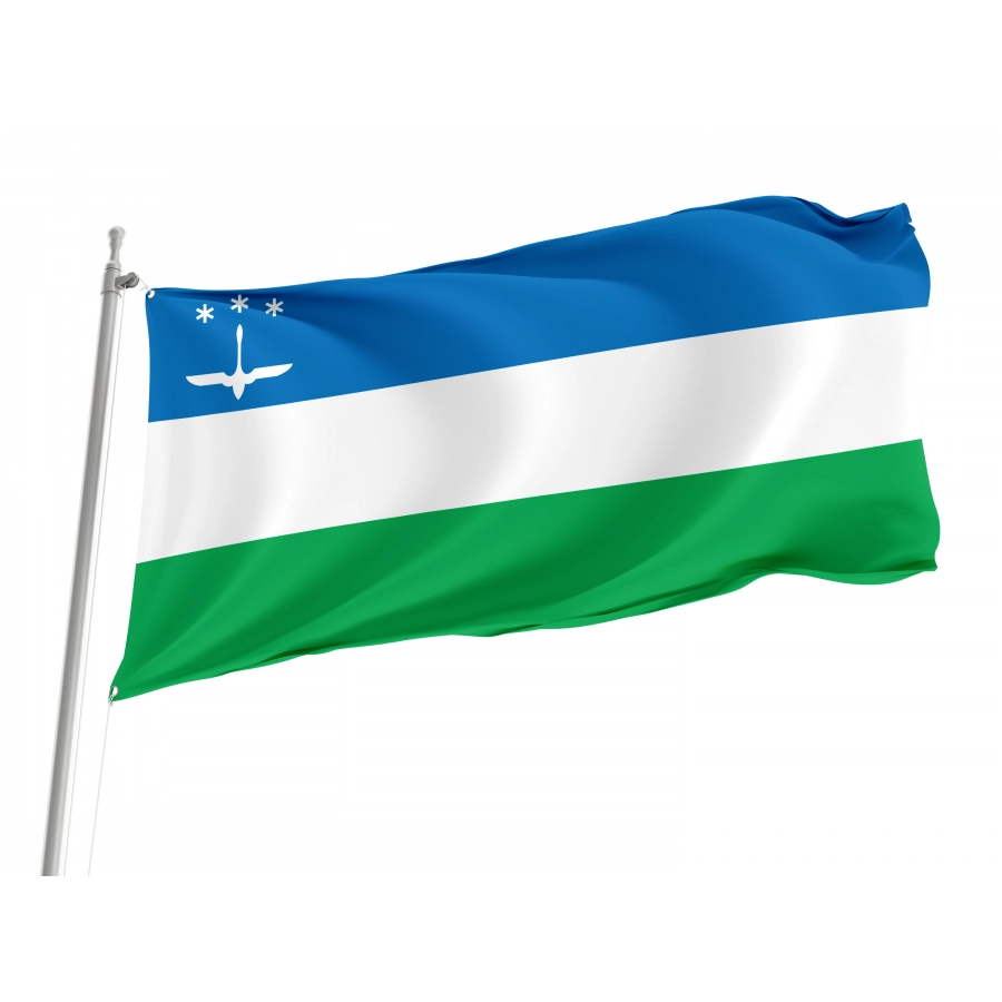 Flag Of Khanty-Mansiysk, Khanty-Mansyisky Ao, Russia, Unique Design Print, Flags For Indoor & Outdoor Use - High Quality Russia for Indoor and Outdoor Use